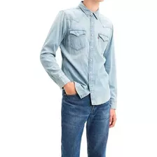 Camisa Jeans Levis Original Masculina Com Bolso 100% Algodão