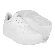 Tenis Casuales Dama Capa De Ozono 622901 Simipiel Blanco