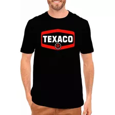 Camiseta Posto De Gasolina Texaco - Preta - 100% Algodão