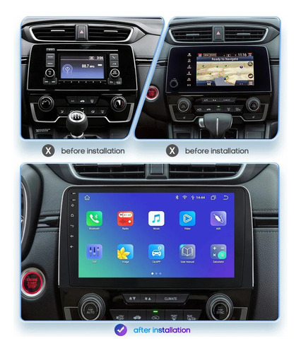 Radio Android Honda Crv 2017 2018 2019 2021 2022 Carplay Foto 3