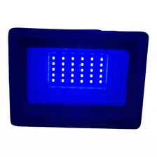 Refletor Holofote Luminária Led 50w Cor Azul Bivolt Smd