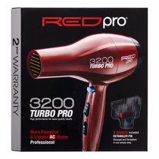 Red Pro By Kiss - Secador De Pelo Profesional 3200 Turbo Con