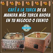 Cafetera Turca En Arena Más Dos Jarras Ibrik Y 250 Gr Café 