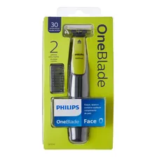 Aparador De Pêlos, Philips, Oneblade Qp2510/10, Cinza/verde