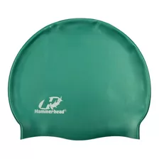 Touca De Natação Colorida Silicone Lisa Hammerhead Novidade Cor Verde