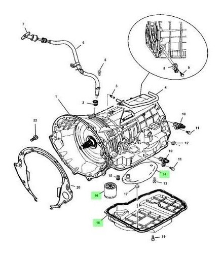 Filtro Caja Automatica Jeep Liberty 3.7l V6 02-07 Foto 3