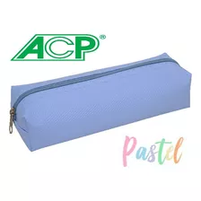 Estojo Escolar Teen Pastel Azul Novidade Acp