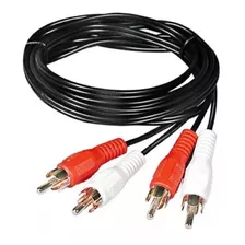 Cable De Audio 2 Plug Rca A 2 Plug Rca Rojo/blanco 3.6 Mt