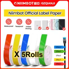 Etiquetas Adhesivas Para Cables Niimbot, 5 Rollos, Para D11,