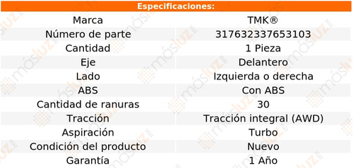 1- Maza Delantera Izq/der Gle43 Amg V6 3.0l 17/19 Tmk Foto 2