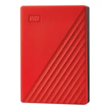 Disco Duro Externo Western Digital My Passport Wdbpkj0040 4tb Rojo