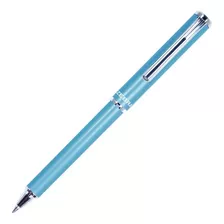 Bolígrafo Deslizable Pluma Mini Slide Pen Punto Medio Zebra. Color De La Tinta Negro Color Del Exterior Azul Claro