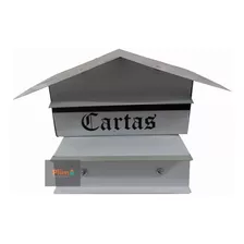 Caixa Cartas Portão Ferro Galvanizado - Correios Casinha