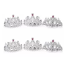 30 Mini Coroa Princesa Pequena Modelos Variados