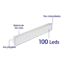 Lámpara De Emergencia Volteck 49606 Led Con Batería Recargable 3.5 w 120v/240v Blanca