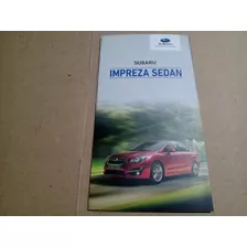 Folder Catálogo Subaru Impreza Sedan C/ 6 Pgs Original Época