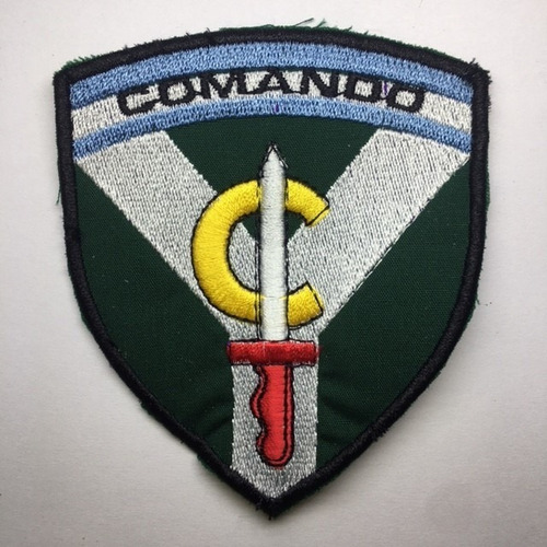 Escudo Bordado  Comando  10 X 8,5 Cms