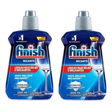 Kit 2 Secante Líquido P/ Máquina Lavar Louças Finish 250ml