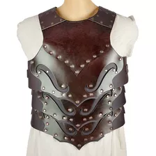 Dark Leather Warrior Gladiator Warrior Chest Cosplay