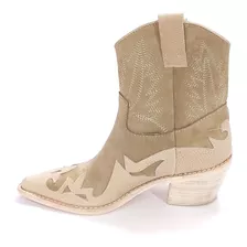 Texanas Botas Cortas Charros Relieve Bordado Quica Mardel