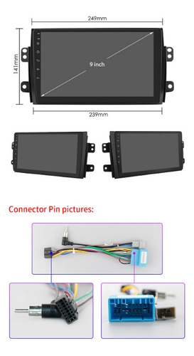 Estreo Suzuki Sx4 Carplay Android Auto Wifi Gps 2008 A 2014 Foto 2