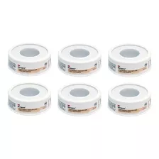 Kit 6 Fitas Micropore 3m Curativo 12,5mm X 10m - Bege