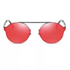 Lentes De Sol Holbox Rojo Efecto Espejo By Rebel Sunglasses