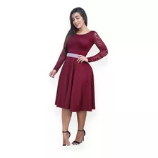 Vestido Evangélico Feminino Soltinho Midi