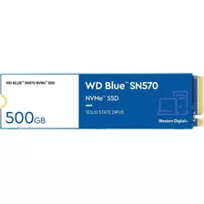 Disco Sólido Interno Western Digital Sn570 Wds500g3b0c 500gb Azul