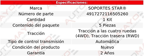 Jgo Soportes Goma Escape S Star F-150 8 Cil 4.6l Ford 02-06 Foto 2