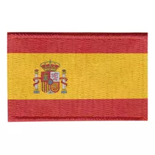 Patch Sublimado Bandeira Espanha 5,5x3,5 Bordado