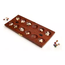 Sterling Games - Juego De Mesa De Madera Mancala Con Acabad