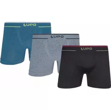 Kit 3 Cuecas Lupo Boxer Plus Size Tamanho Grande Box 