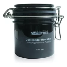 Contenedor Hermético Para Adhesivo De Pestaña Cherimoya Color Negro