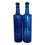 Segunda imagen para búsqueda de botellas de vidrio azul cobalto