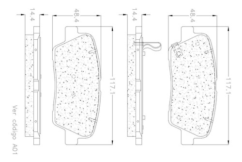 Balata Trasera Prime Para Hyundai Genesis Coupe 2010-2016 Foto 2