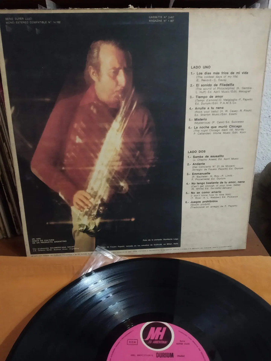 Fausto Papetti - TIEMPO DE AMOR - vinilo 1985