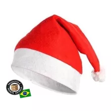 Kit 10 Gorro De Papai Noel Mamae Touca Tradicional Vermelho