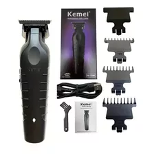 Máquina De Cortar Cabelo Elétrica Kemei Km-2299 Cor Preto 5v