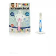 Masajeador Bucal Baby Innovation By Creciendo Color Rosa/azul