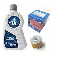 Kit Filtro Aceite Y Aceite Bajaj Original 1.2 Lts Rouser 135