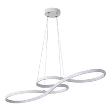 Pendente Canopus Led Integrado Branco E Dourado 36w