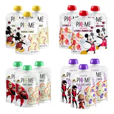 Kit 12 Purê De Frutas Disney Pic-me - 4 Sabores 90g