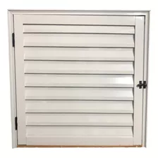 Porta Abrigo Alçapão 70x80 Alumínio Branco Linha 25 