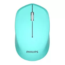 Mouse Inalambrico Philips M344 2.4 Ghz - Spk7344 - Turquesa Color Celeste