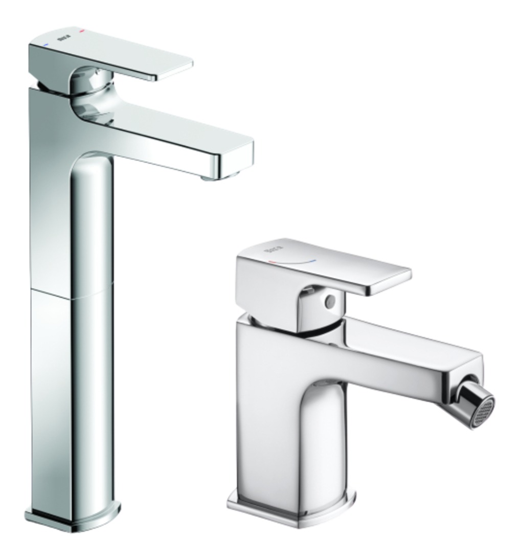 Set Griferia Roca Escuadra Lavat Alto+bidet Monoblock P