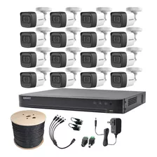 Epcom Kit De Camaras De Seguridad Exterior Metalicas Con Micrófono Integrado + Bobina De Cable De Red Modelo B50kit-plus16-b Video Vigilancia Turbohd 1080p Cctv 16 Cámaras Bala