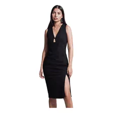 Vestido De Mujer Con Abertura Mod.dvvi0408 Marca Lob®