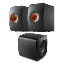 Kit Kef Ls50aii + Kc62 Color Negro