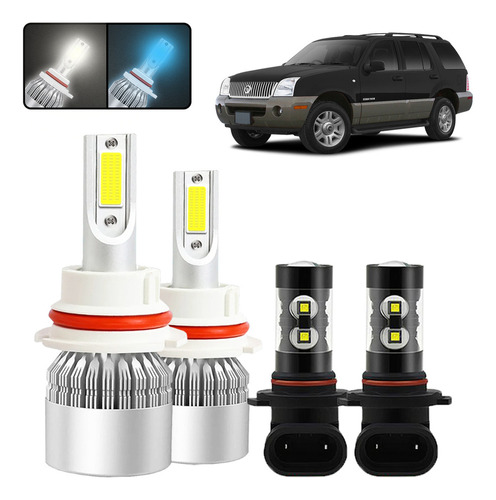 Foto de Kit De Focos Led 9007 9145 Para Mercury Mountaineer 02-2006